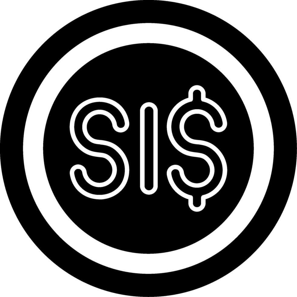 Solomon Islands Dollar Icon Design Symbpl vector