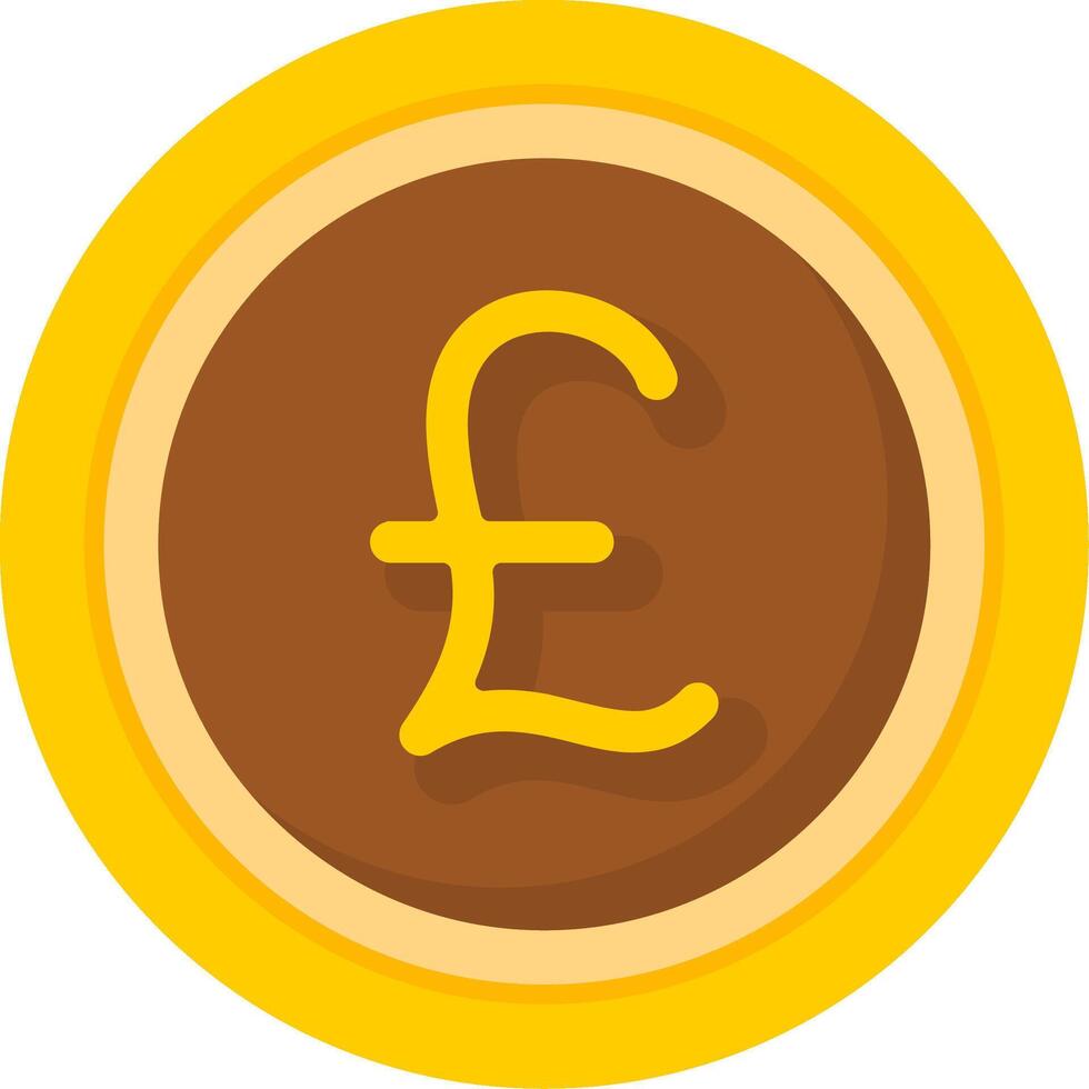 British Pound Sterling Icon Design Symbpl vector