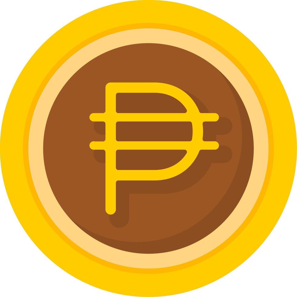 Mexican Peso Icon Design Symbpl vector