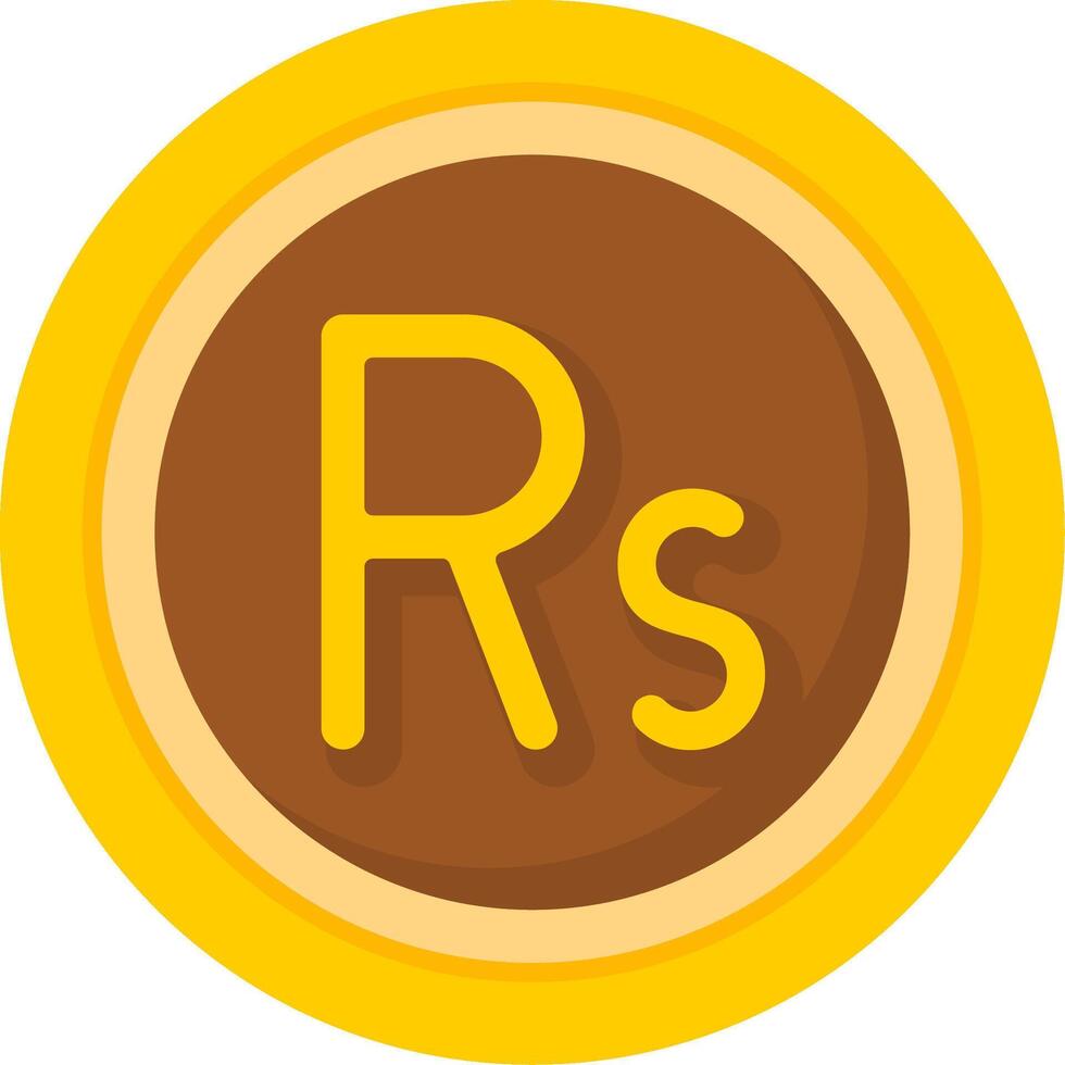 Pakistani rupee Icon Design Symbpl vector