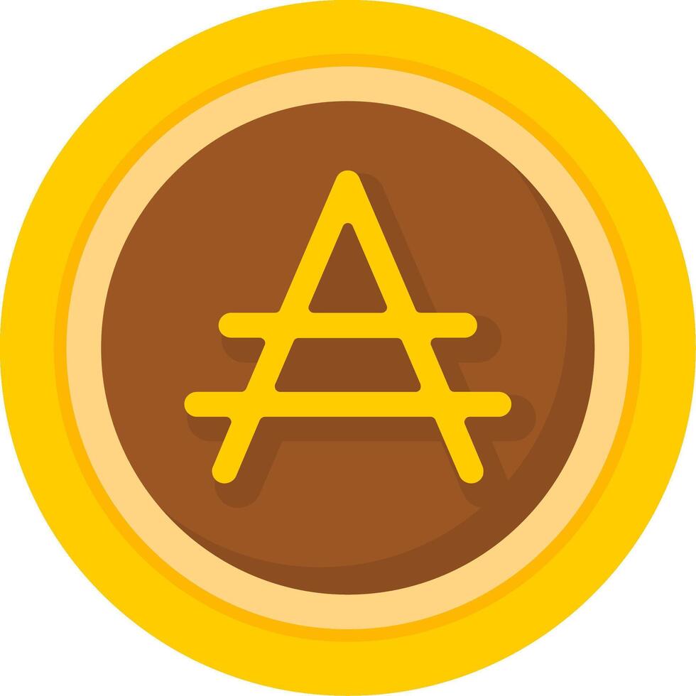 Argentine Peso Icon Design Symbpl vector