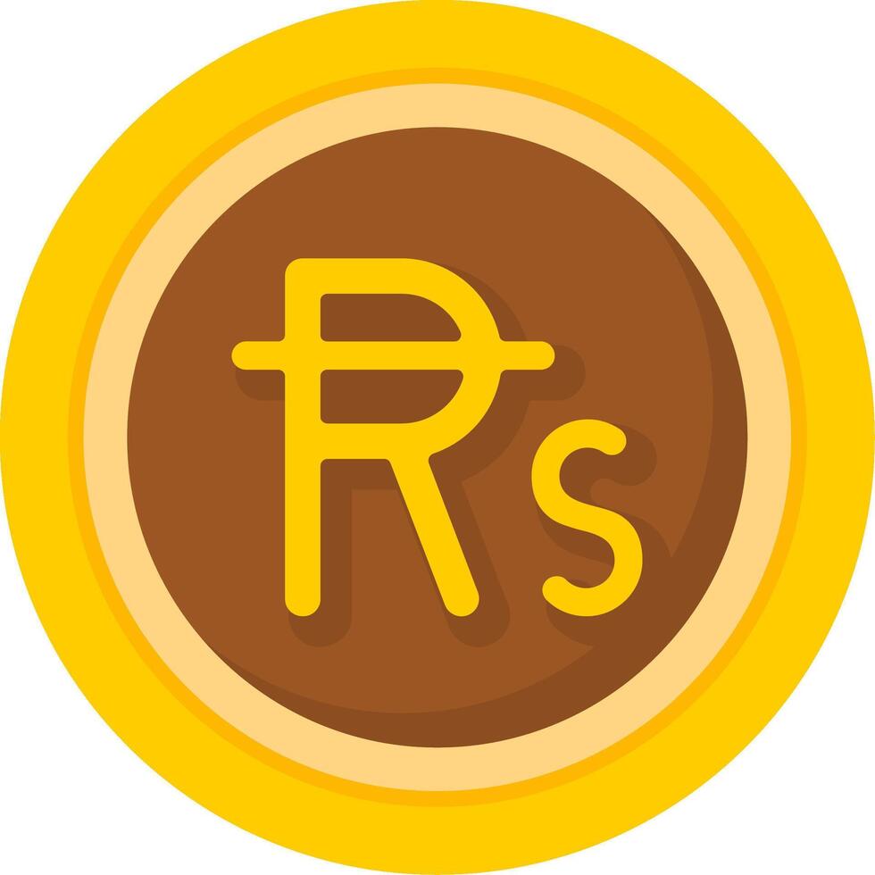Mauritian Rupee Icon Design Symbpl vector