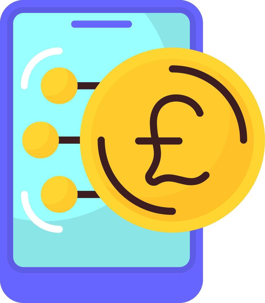British Pound Sterling Icon Design Symbpl vector