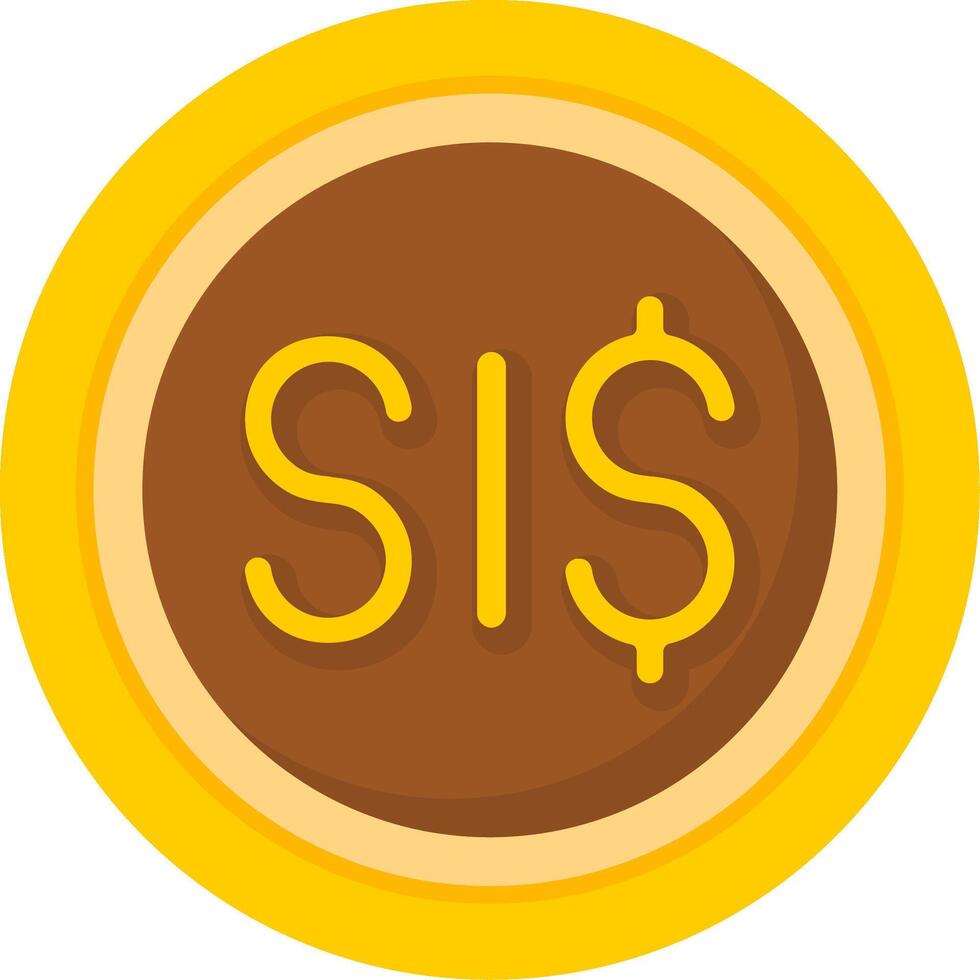 Solomon Islands Dollar Icon Design Symbpl vector