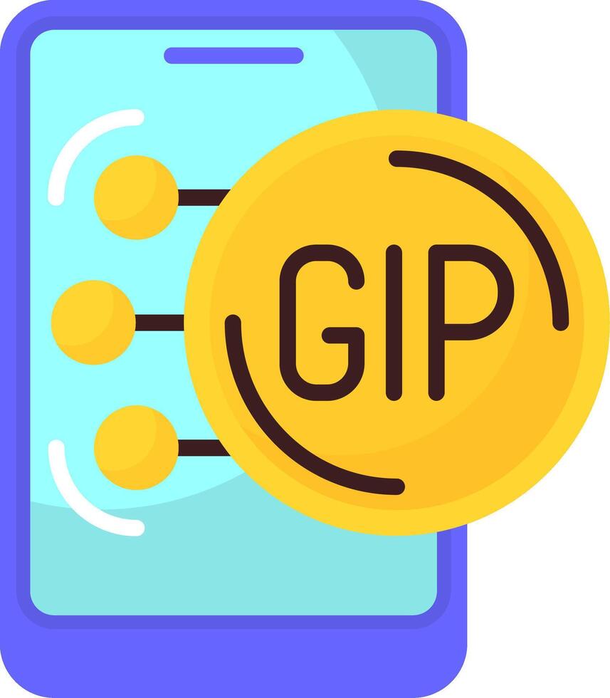 Gibraltar Pound Icon Design Symbpl vector