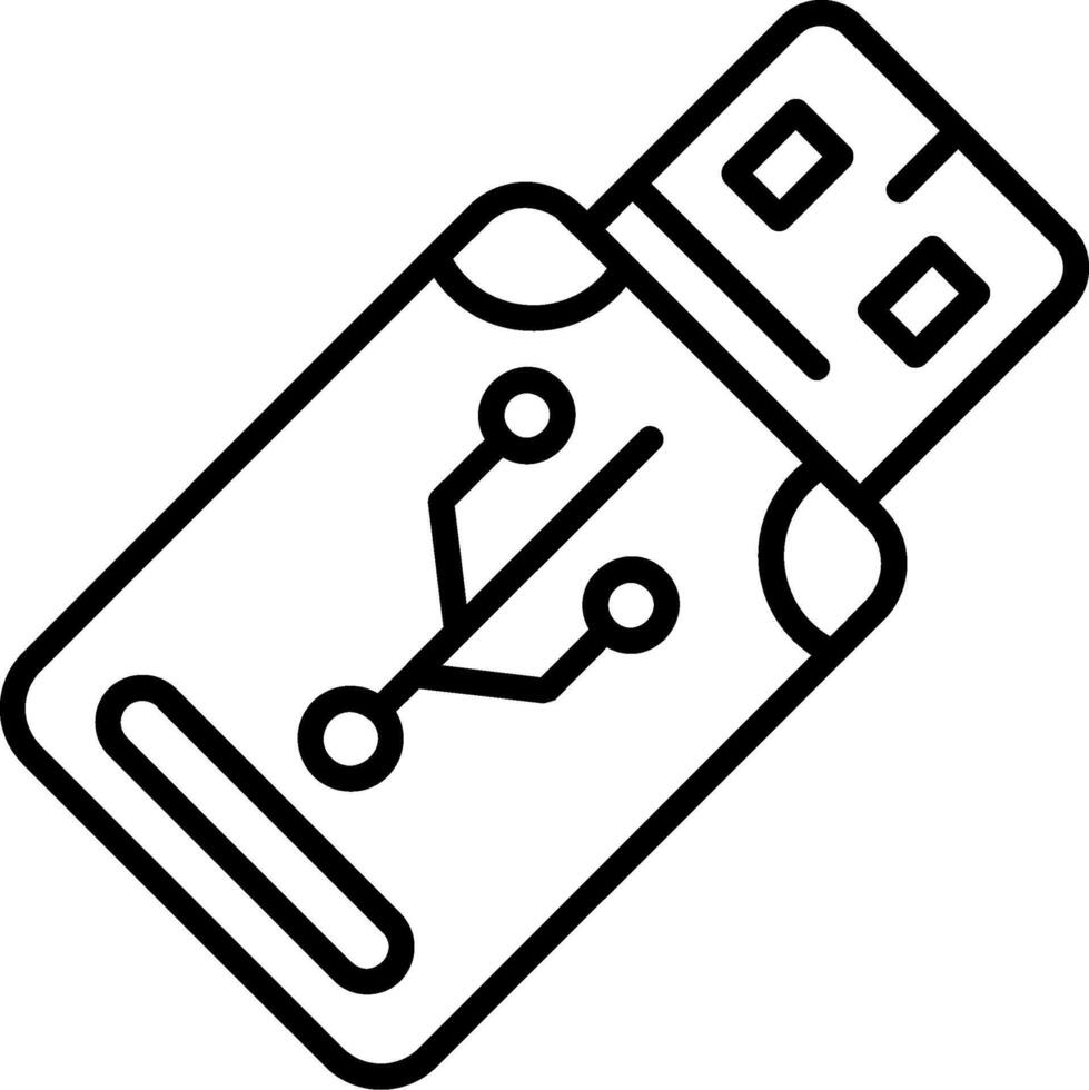 USB Icon Design vector