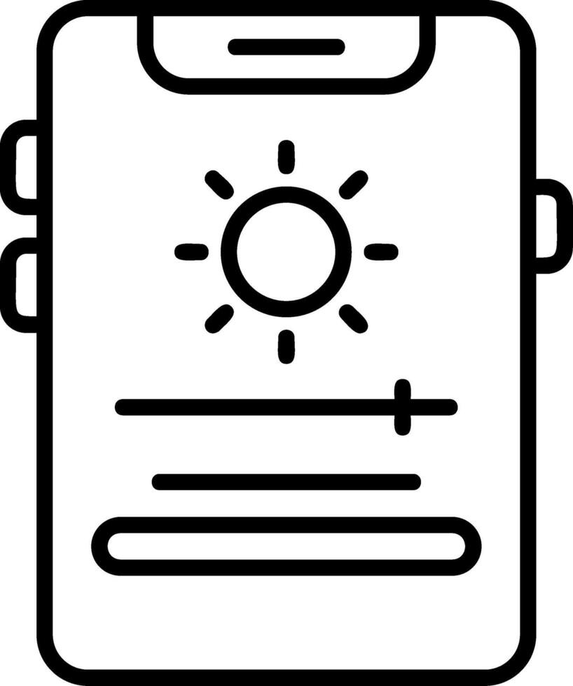Adaptive brightness Icon Design vector