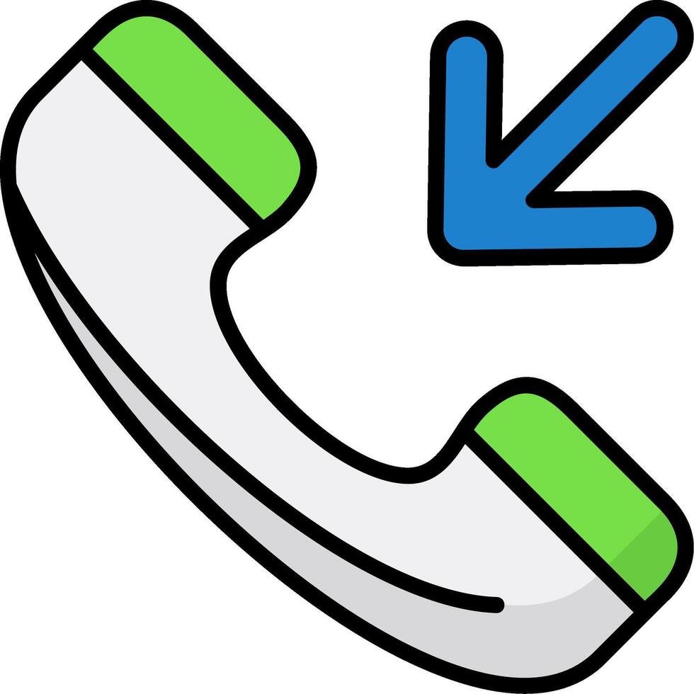 Incoming call Icon Design vector
