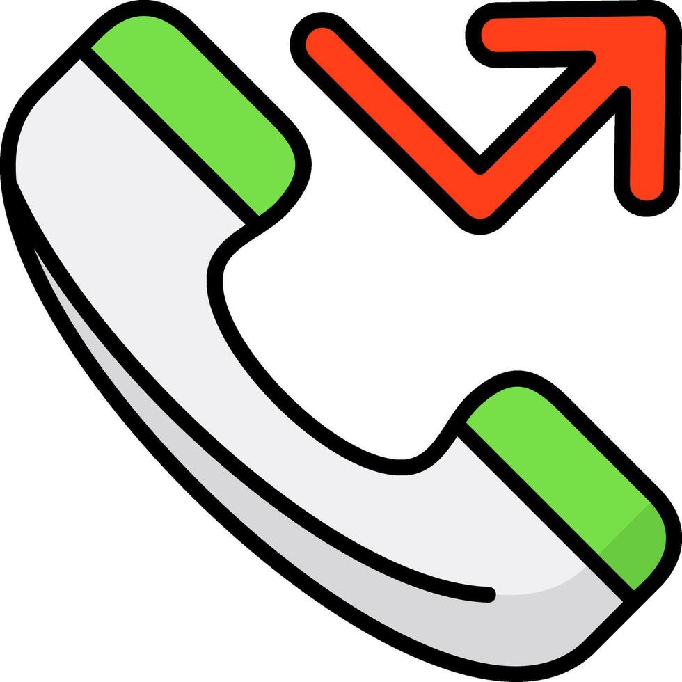 Missed call Icon Design vector