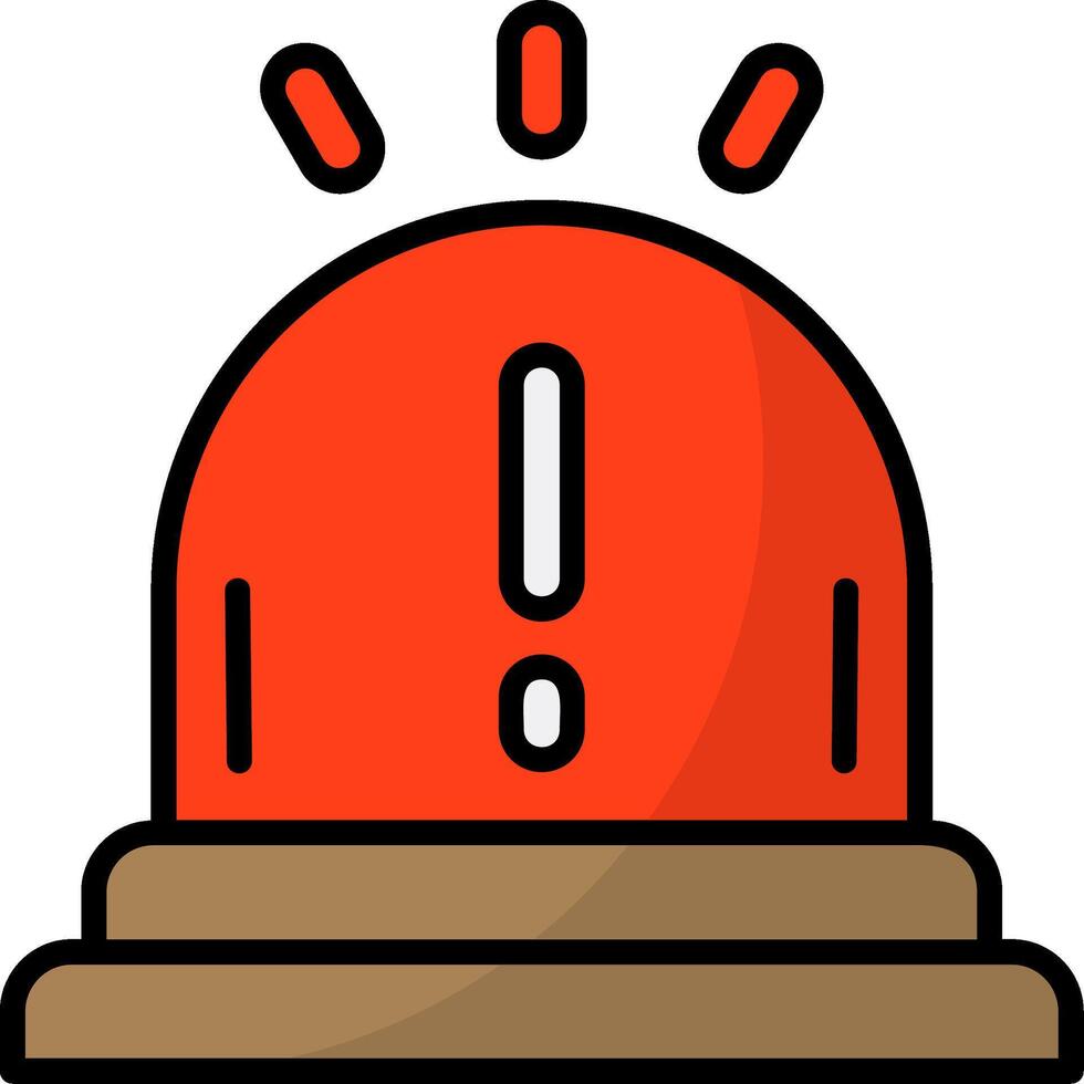 Siren Alarm Icon Design vector