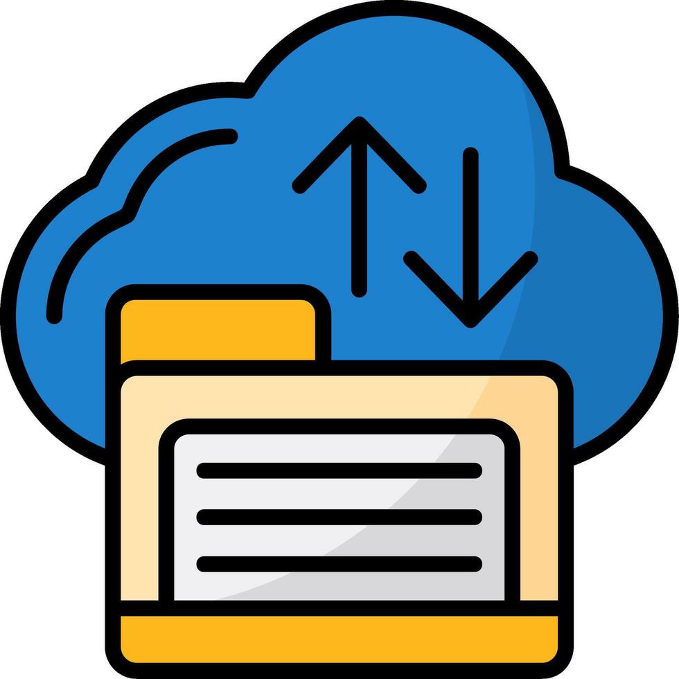 Cloud storage Icon Design vector