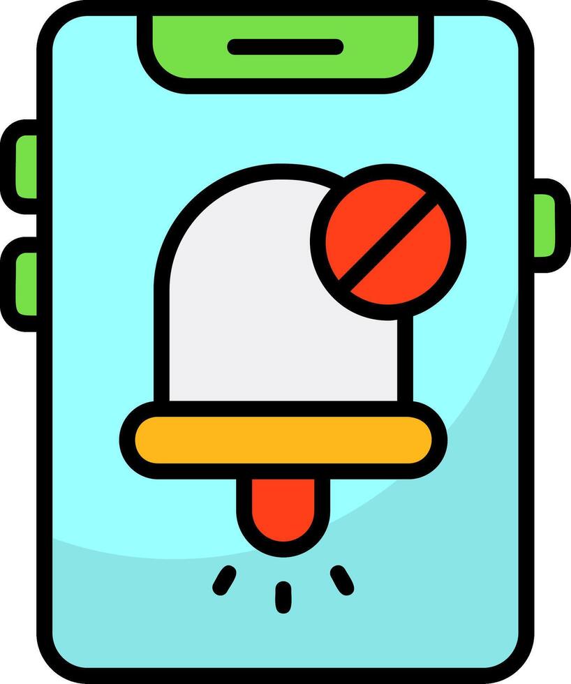 Notifications off Icon Design vector