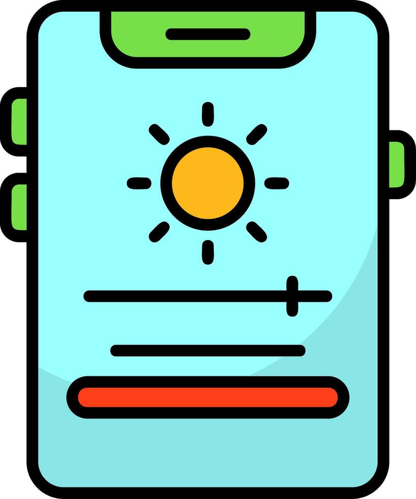 Adaptive brightness Icon Design vector