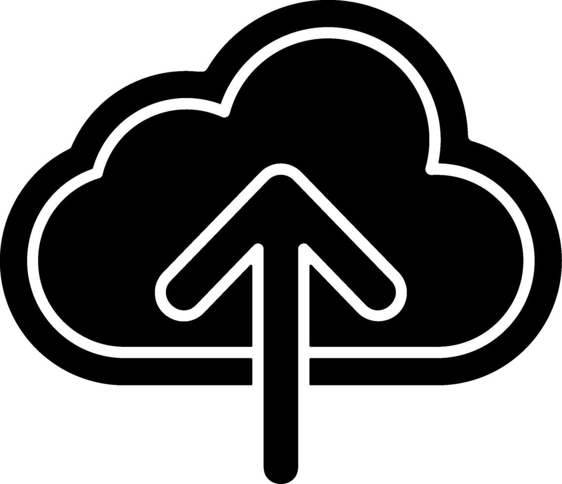 Cloud upload Icon Design vector