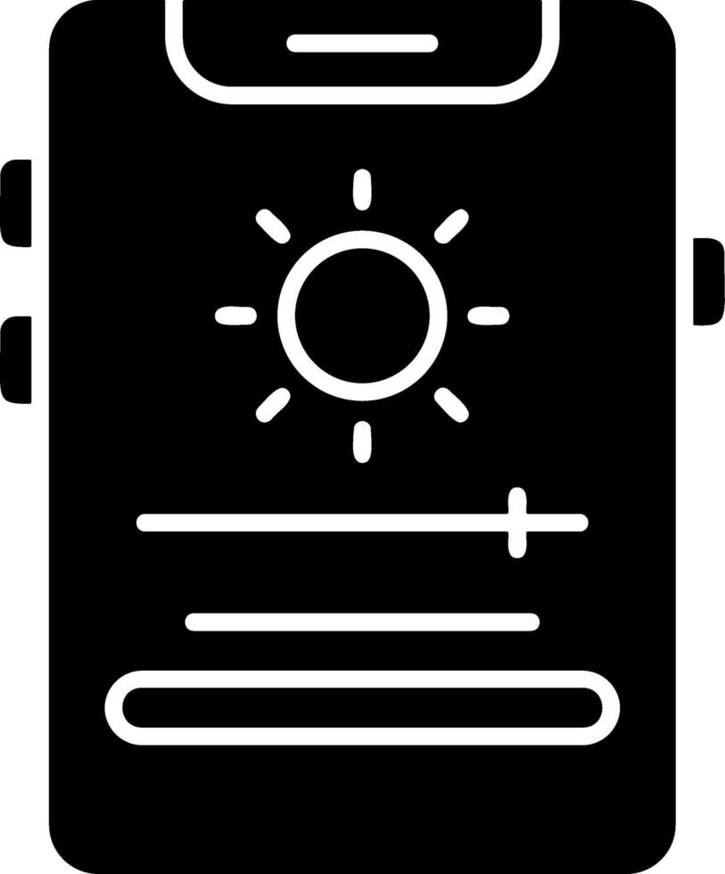 Adaptive brightness Icon Design vector