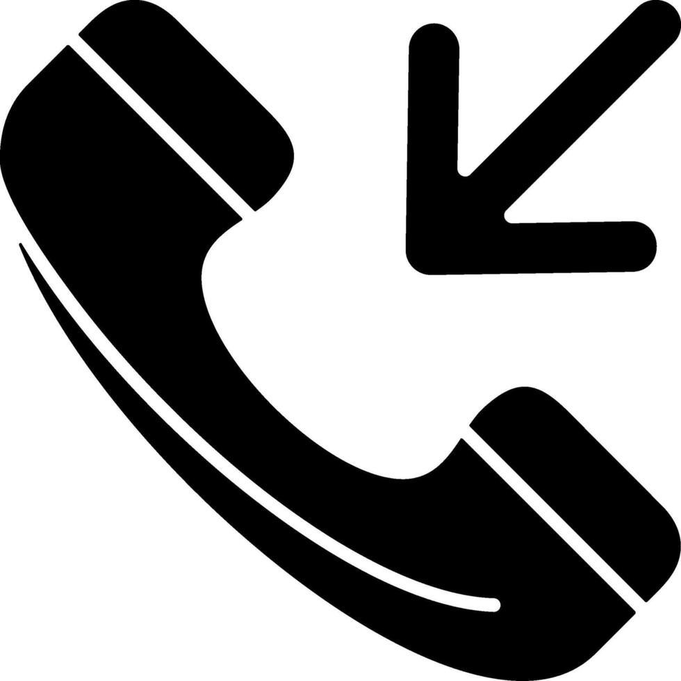 Incoming call Icon Design vector