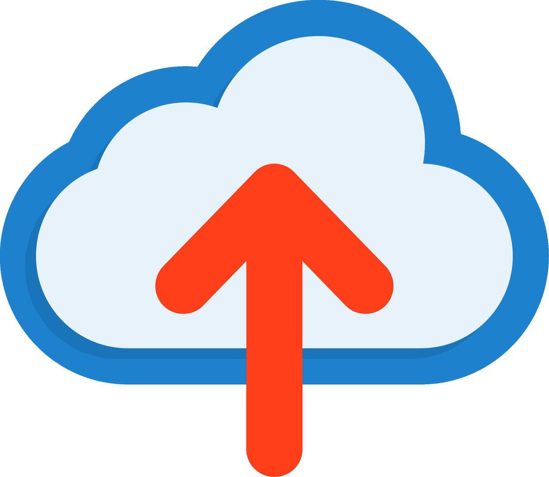 Cloud upload Icon Design vector