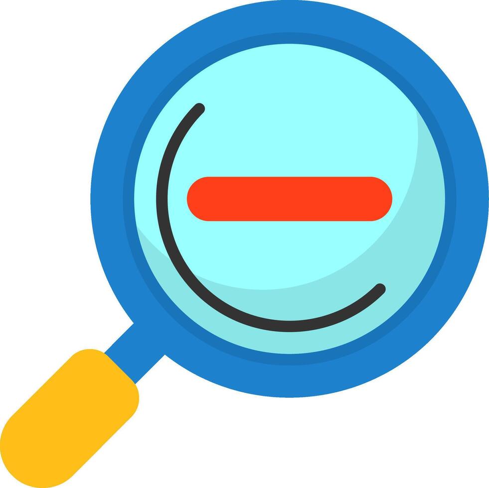 Zoom out Icon Design vector
