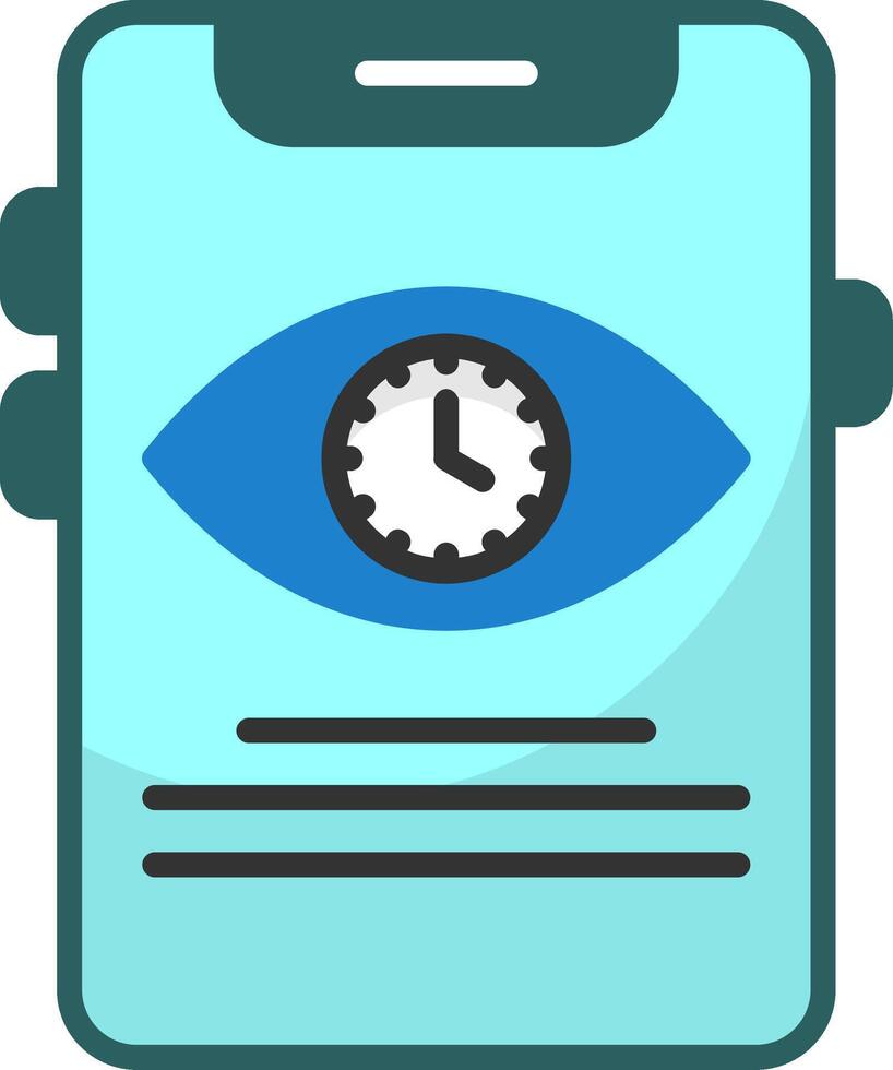 Screen timeout Icon Design vector