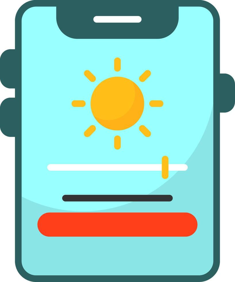 Adaptive brightness Icon Design vector