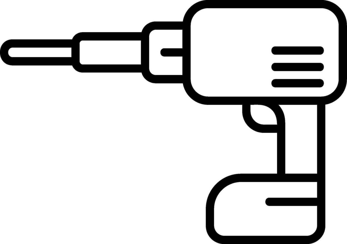 Power Drill Icon Design vector