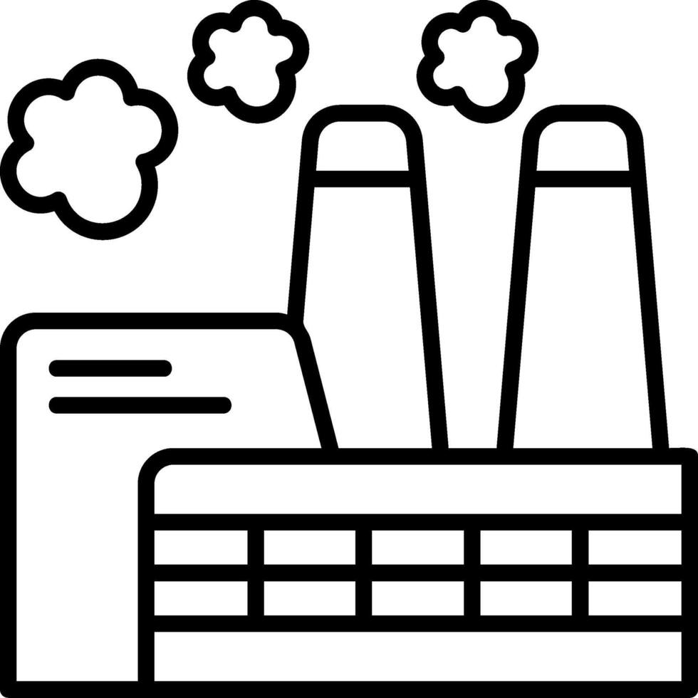 Factory Chimney Icon Design vector