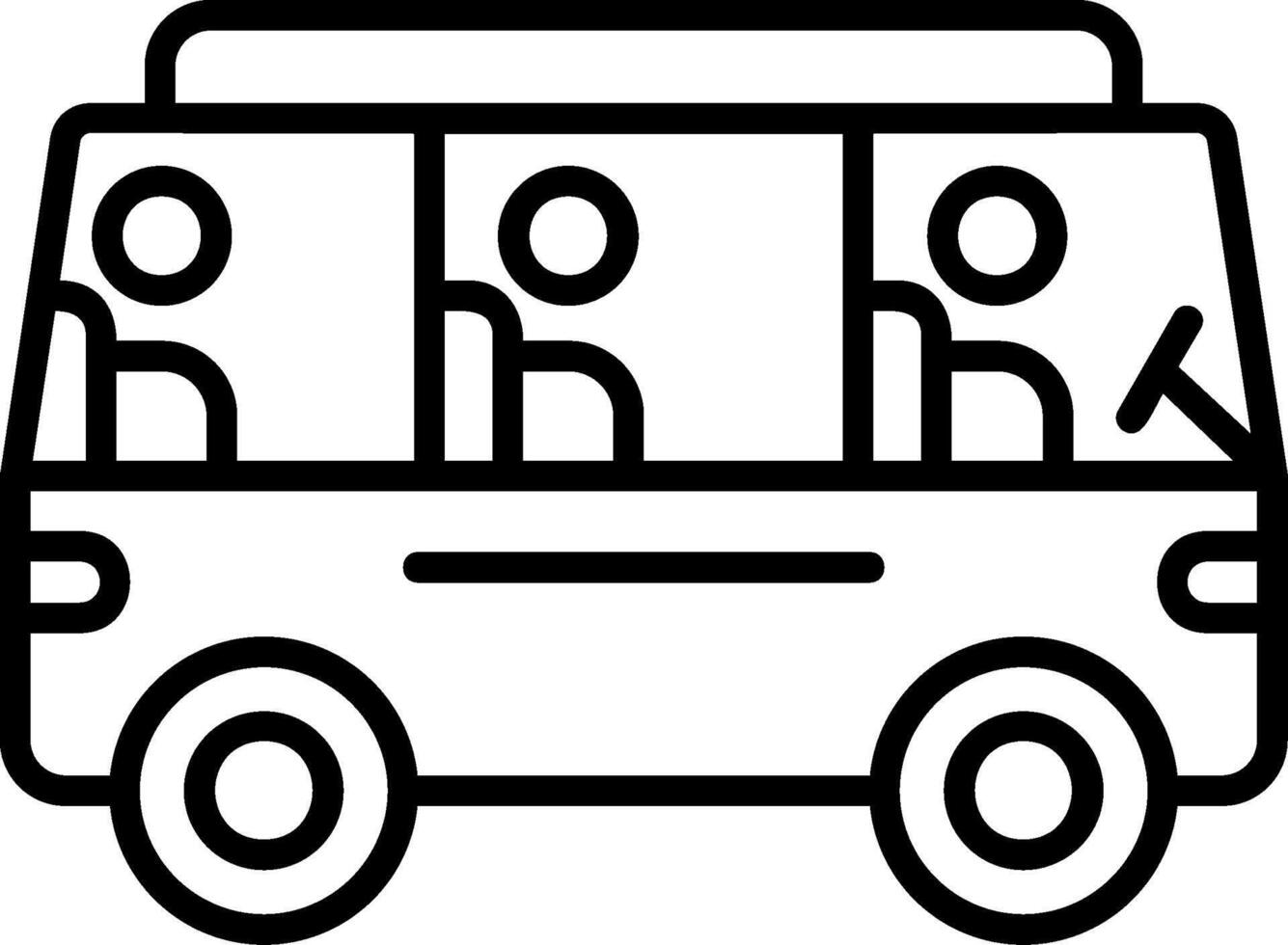 Bus for commute Icon Design vector