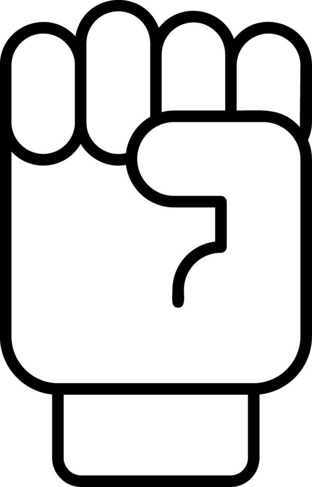 Raising Fist Icon Design vector