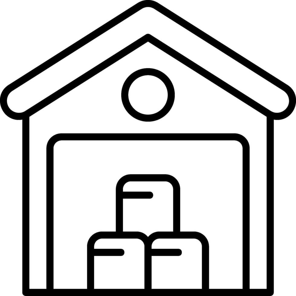 Warehouse Icon Design vector