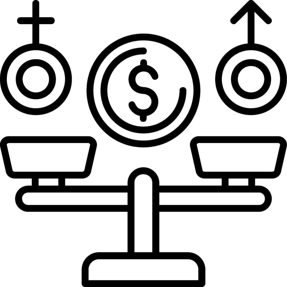 Equal Pay Icon Design vector