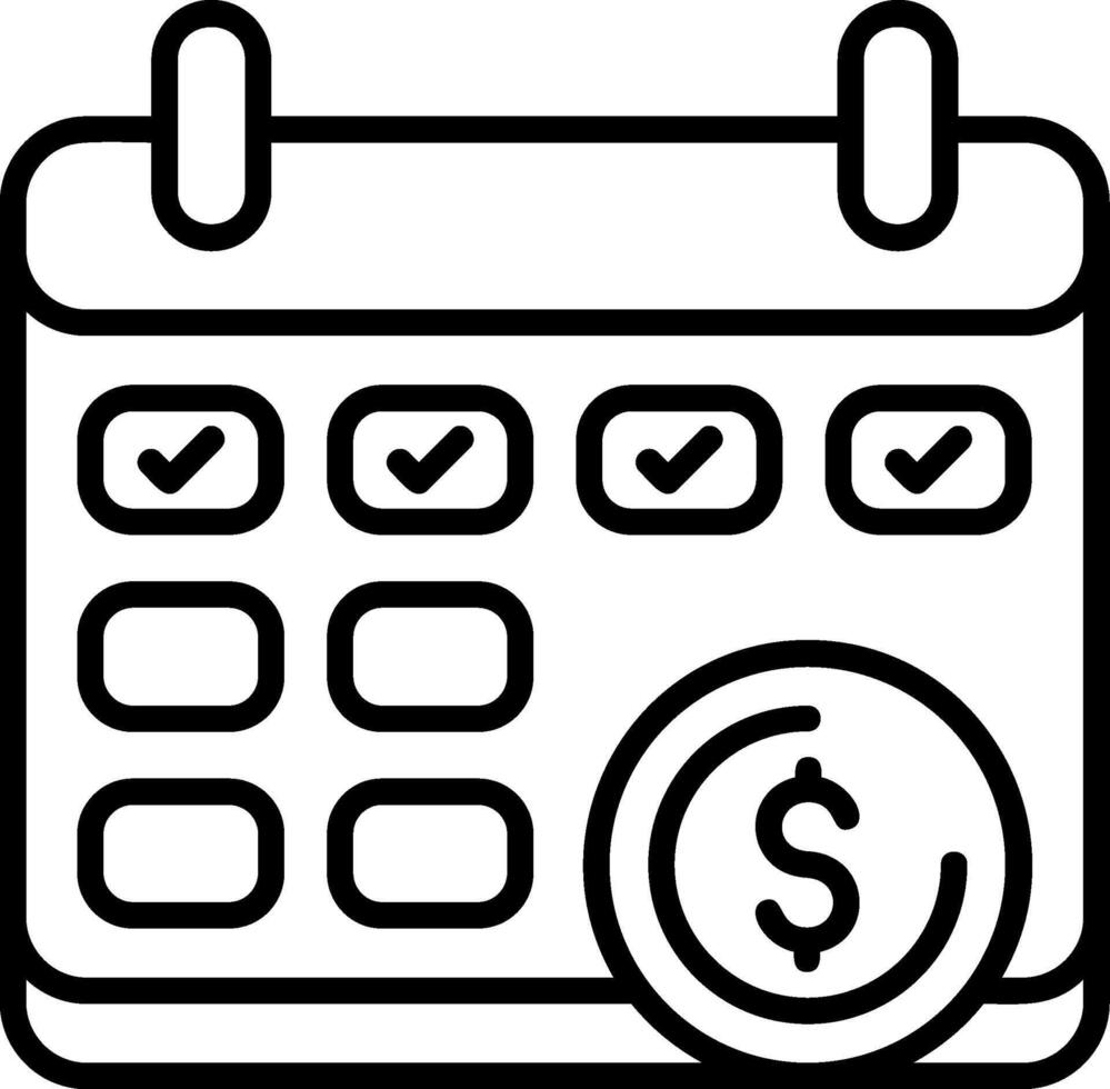 Paid Leave Icon Design vector