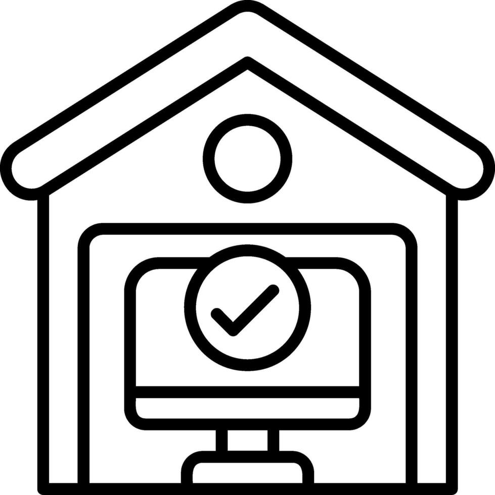 Work from Home Icon Design vector