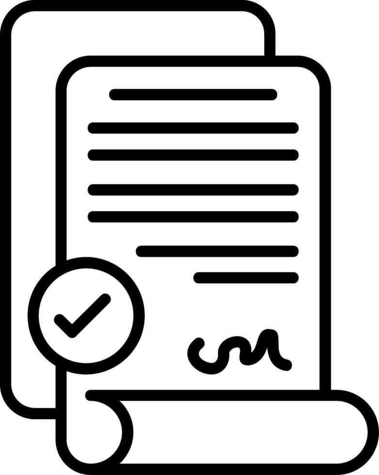Legal Rights Document Icon Design vector