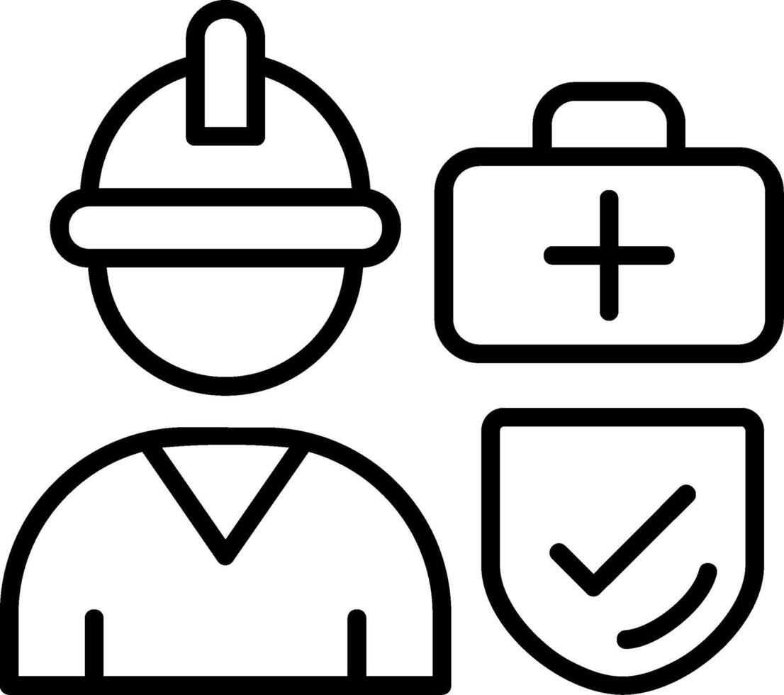 Occupational Health Icon Design vector
