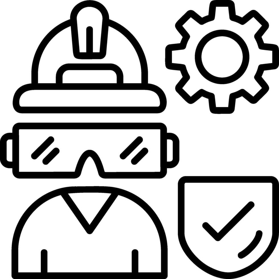 Industrial Safety Icon Design vector