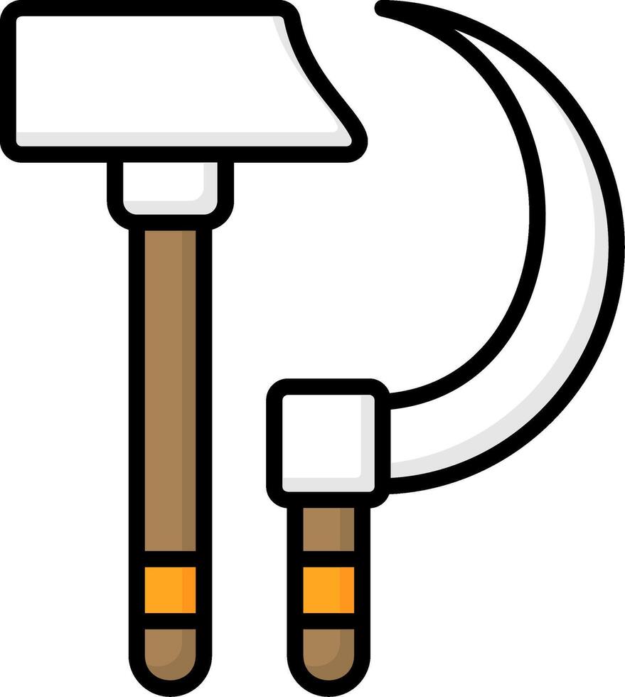 Hammer and Sickle Icon Design vector