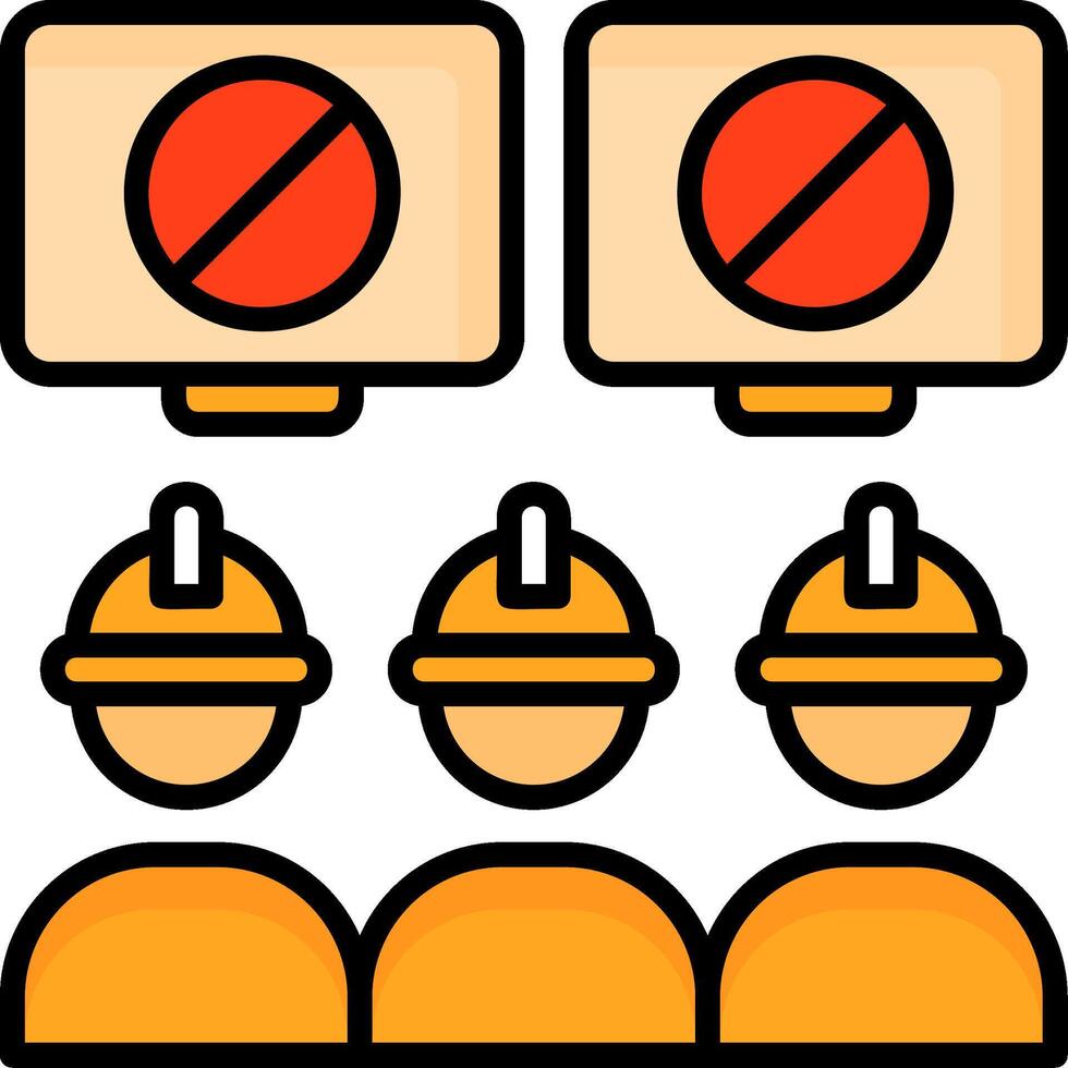 Workers March Icon Design vector