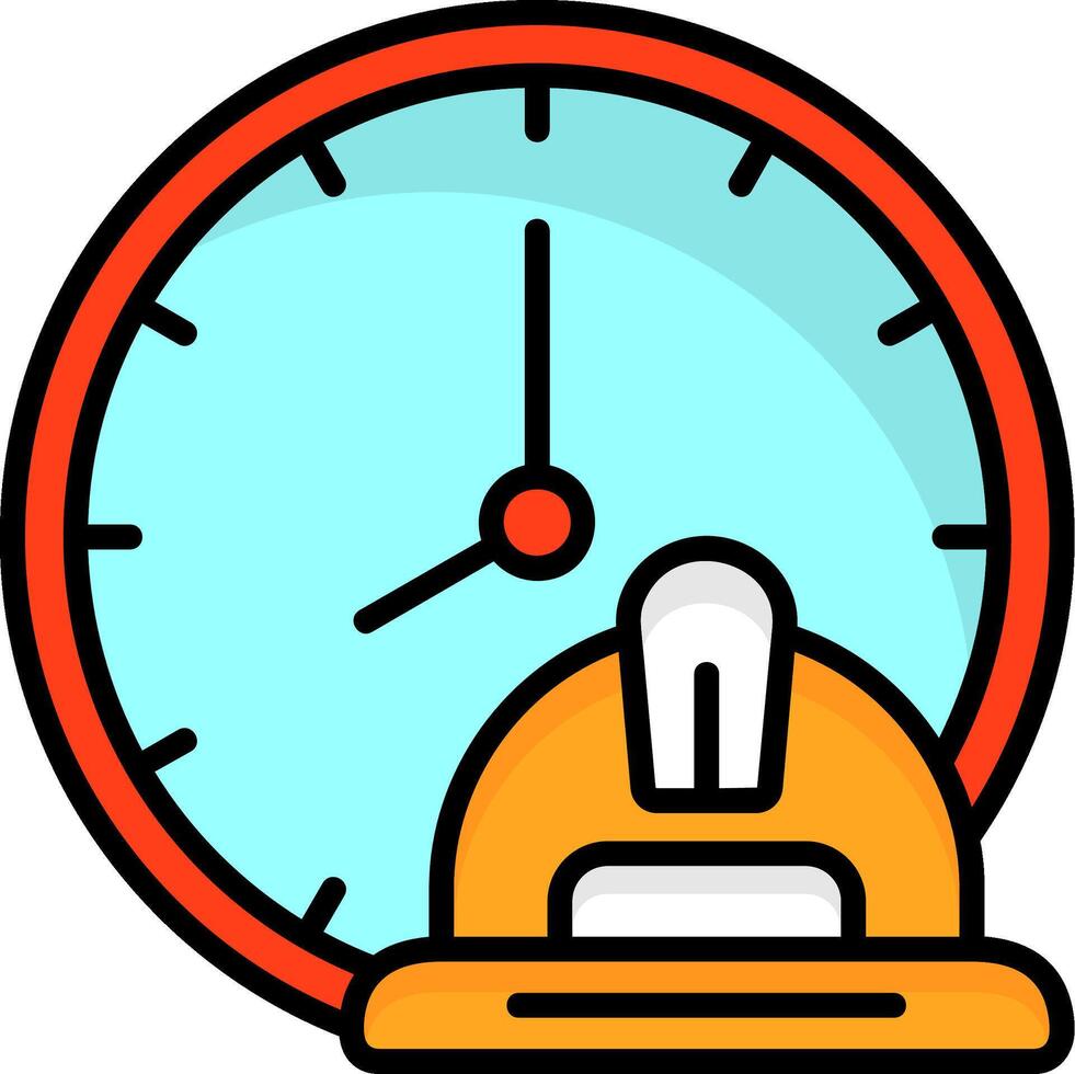 Clock for work hours Icon Design vector