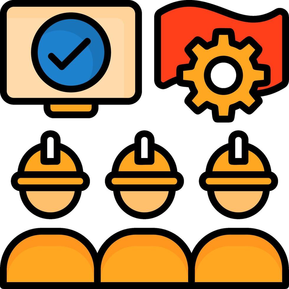 Labour Rights Protest Icon Design vector