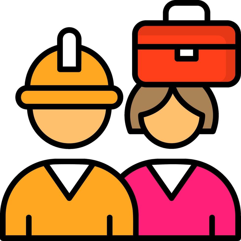 Diverse Work Environment Icon Design vector