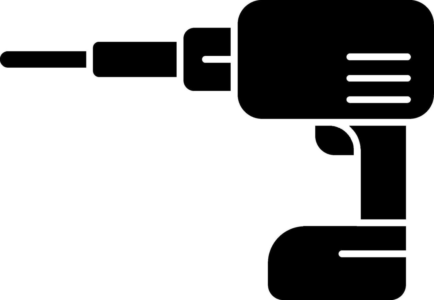 Power Drill Icon Design vector