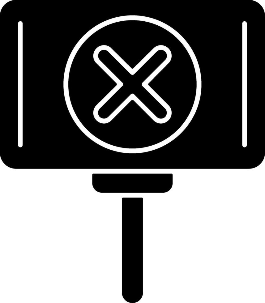 Protest Sign Icon Design vector
