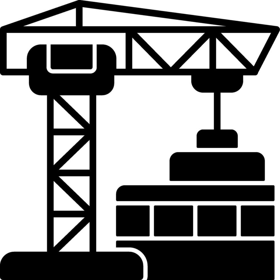 Construction Site Icon Design vector