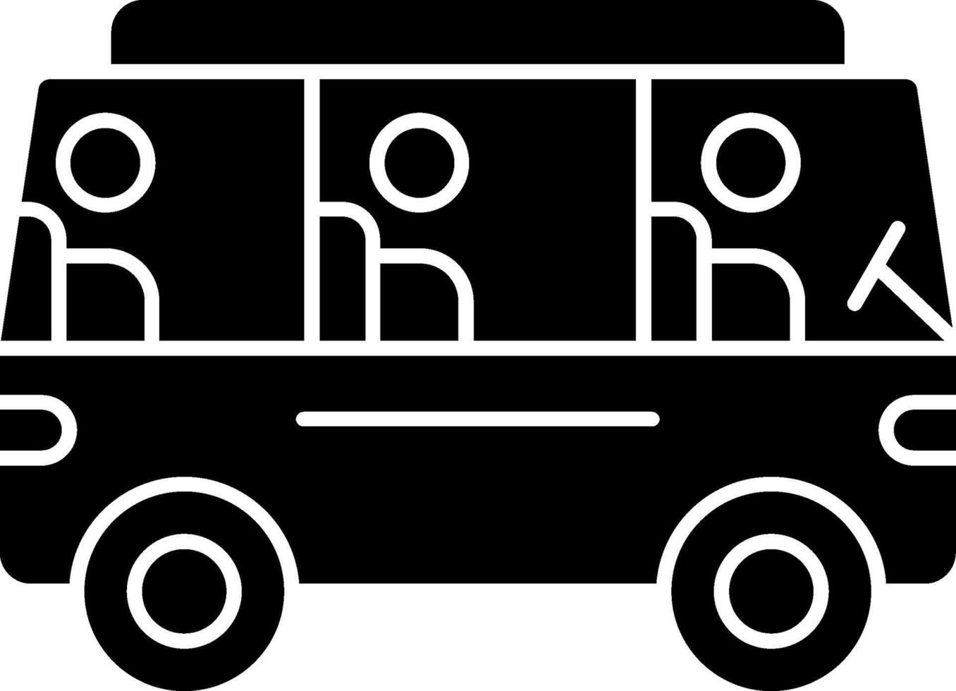 Bus for commute Icon Design vector