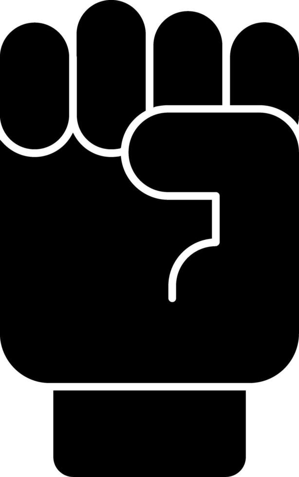 Raising Fist Icon Design vector