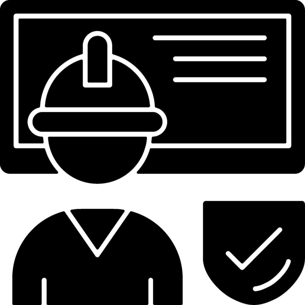 Work Safety Training Icon Design vector