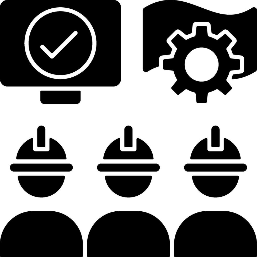 Labour Rights Protest Icon Design vector