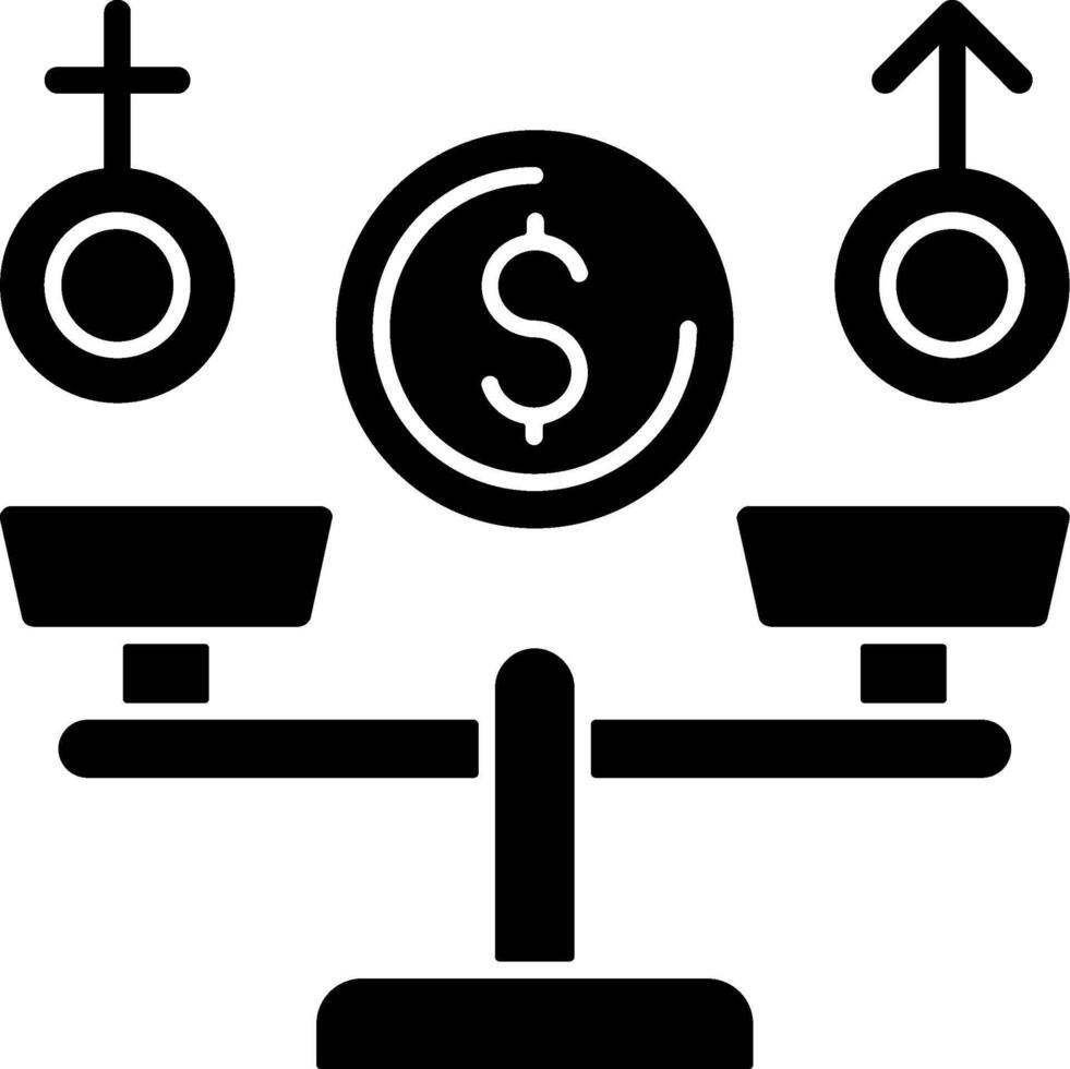 Equal Pay Icon Design vector