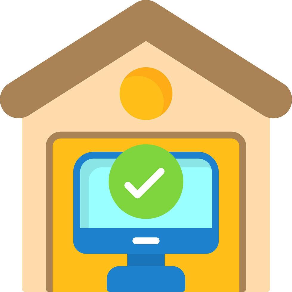 Work from Home Icon Design vector