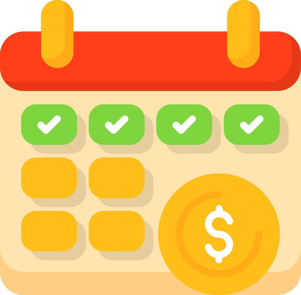 Paid Leave Icon Design vector